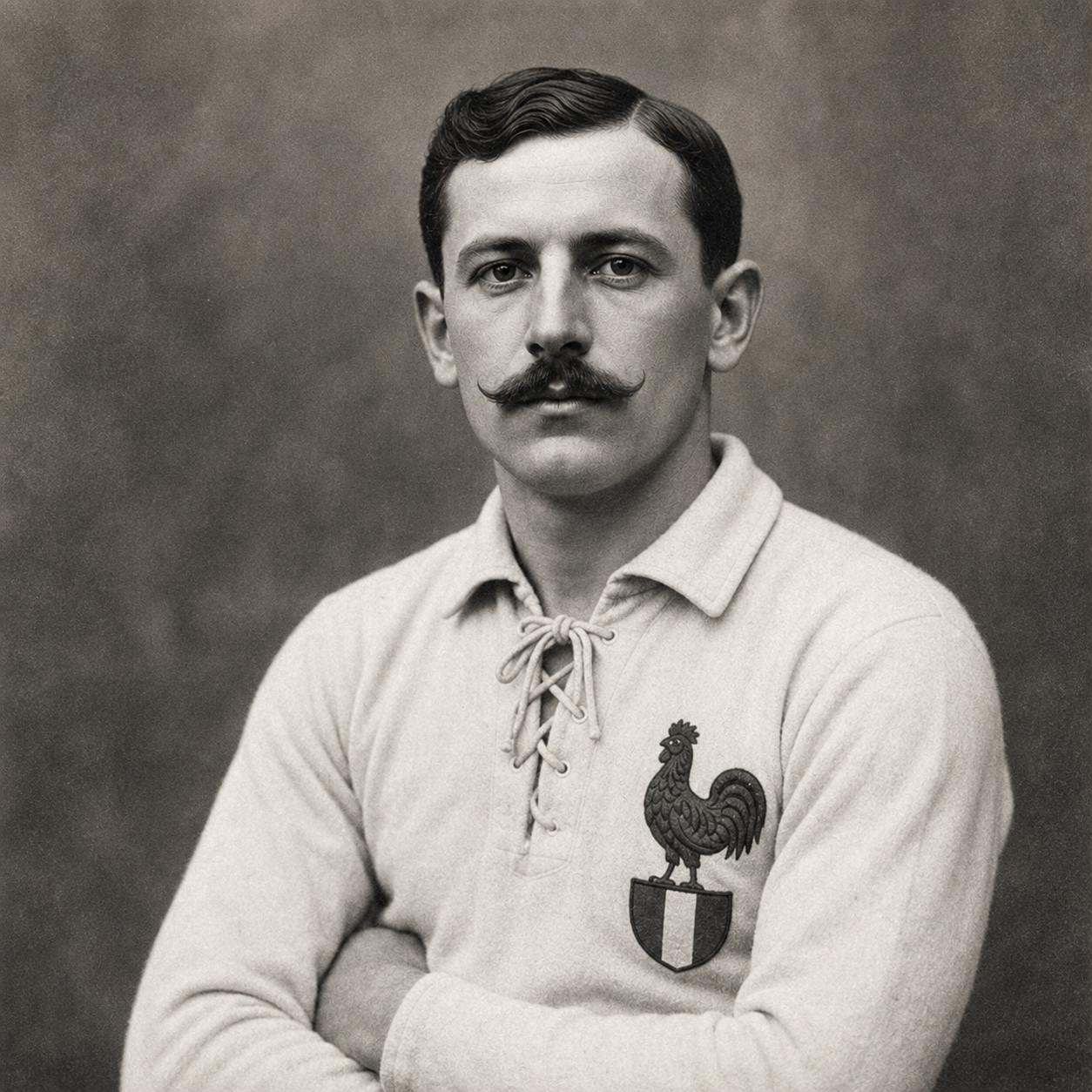 portrait reconstitué par IA de Georges Bilot à des buts d'illustration