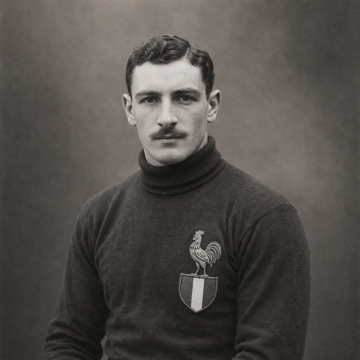 portrait reconstitué par IA de Maurice Guichard à des buts d'illustration