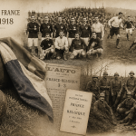 photo reconstituée par IA des débuts des Bleus à des buts d'illustration